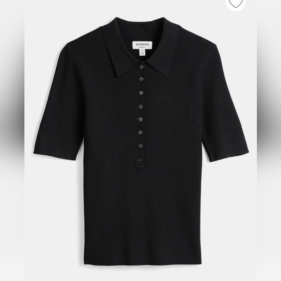 Hudson North║Modern Uniform Ribbed Polo Shirt║Size M - Picture 1 of 6